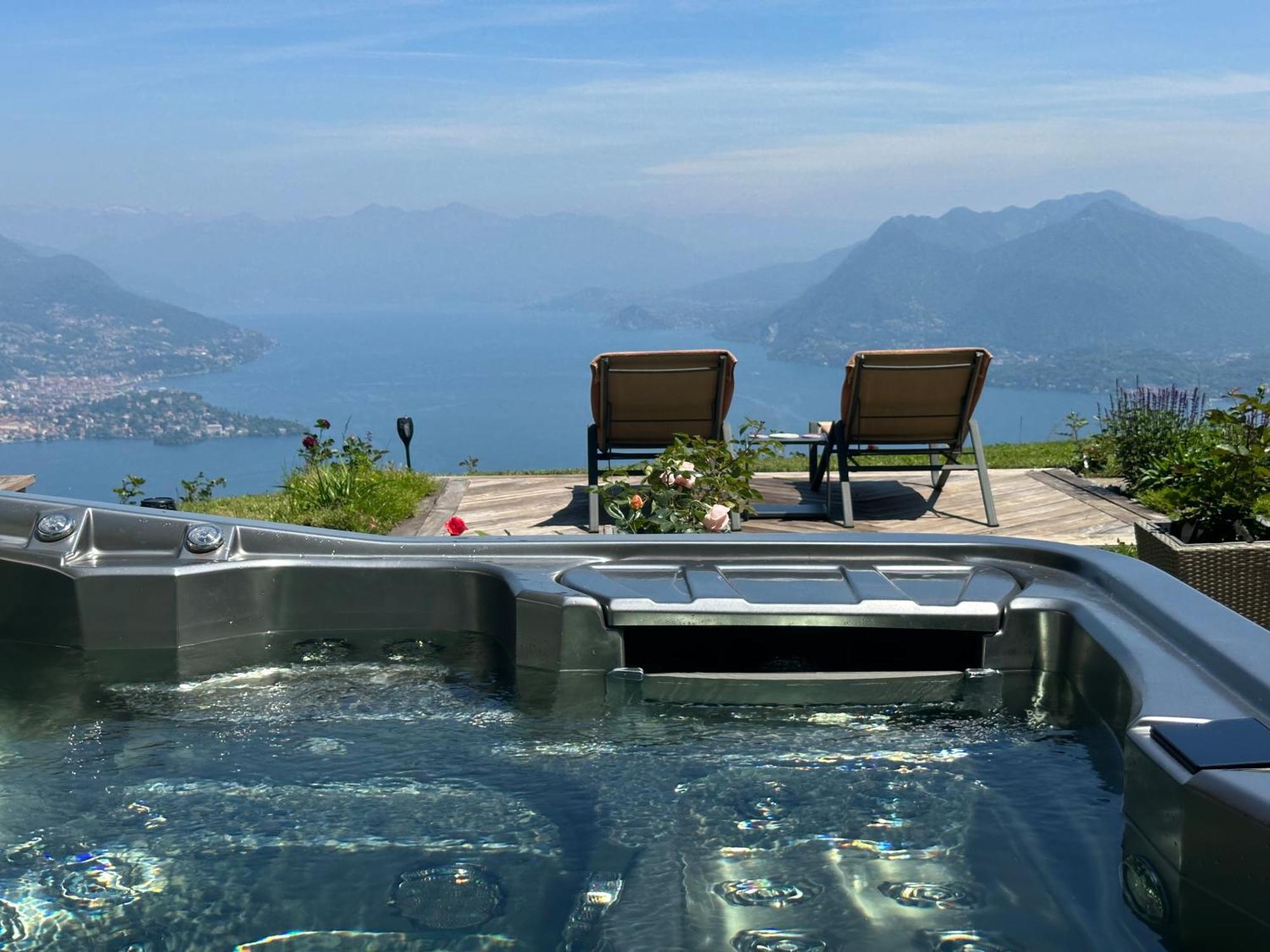 Private Luxury Spa & Silence Retreat With Spectacular View Over The Lake Maggiore Stresa Luaran gambar